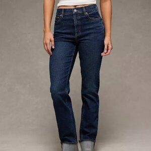 NWT AE Stretch Super High-Waisted Straight Jean